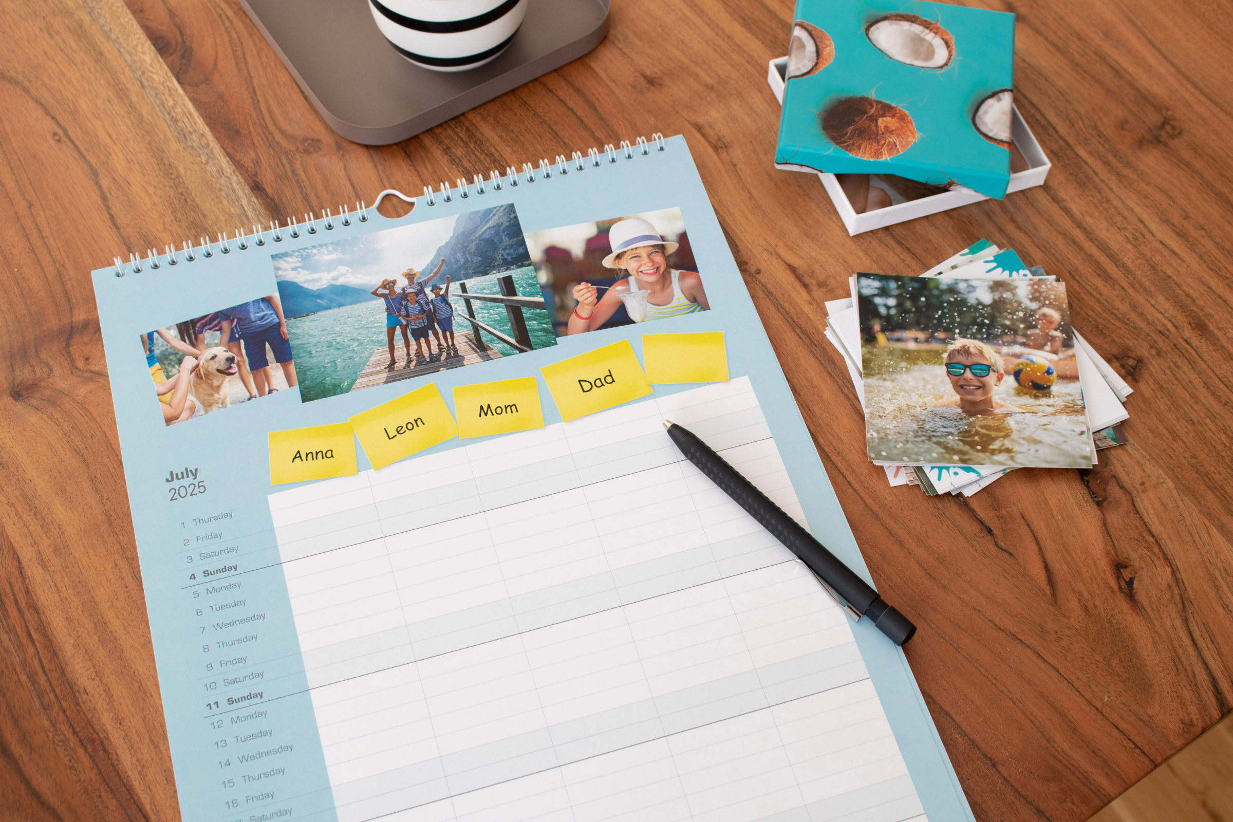 Keep all appointments in view with a family calendar. Keep all appointments in view with a family calendar.