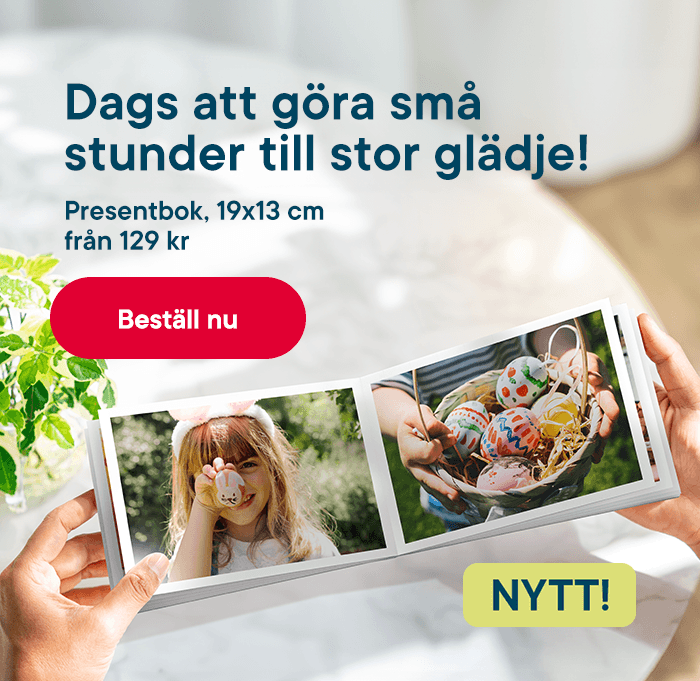 Nytt: Presentbok 13x19 cm