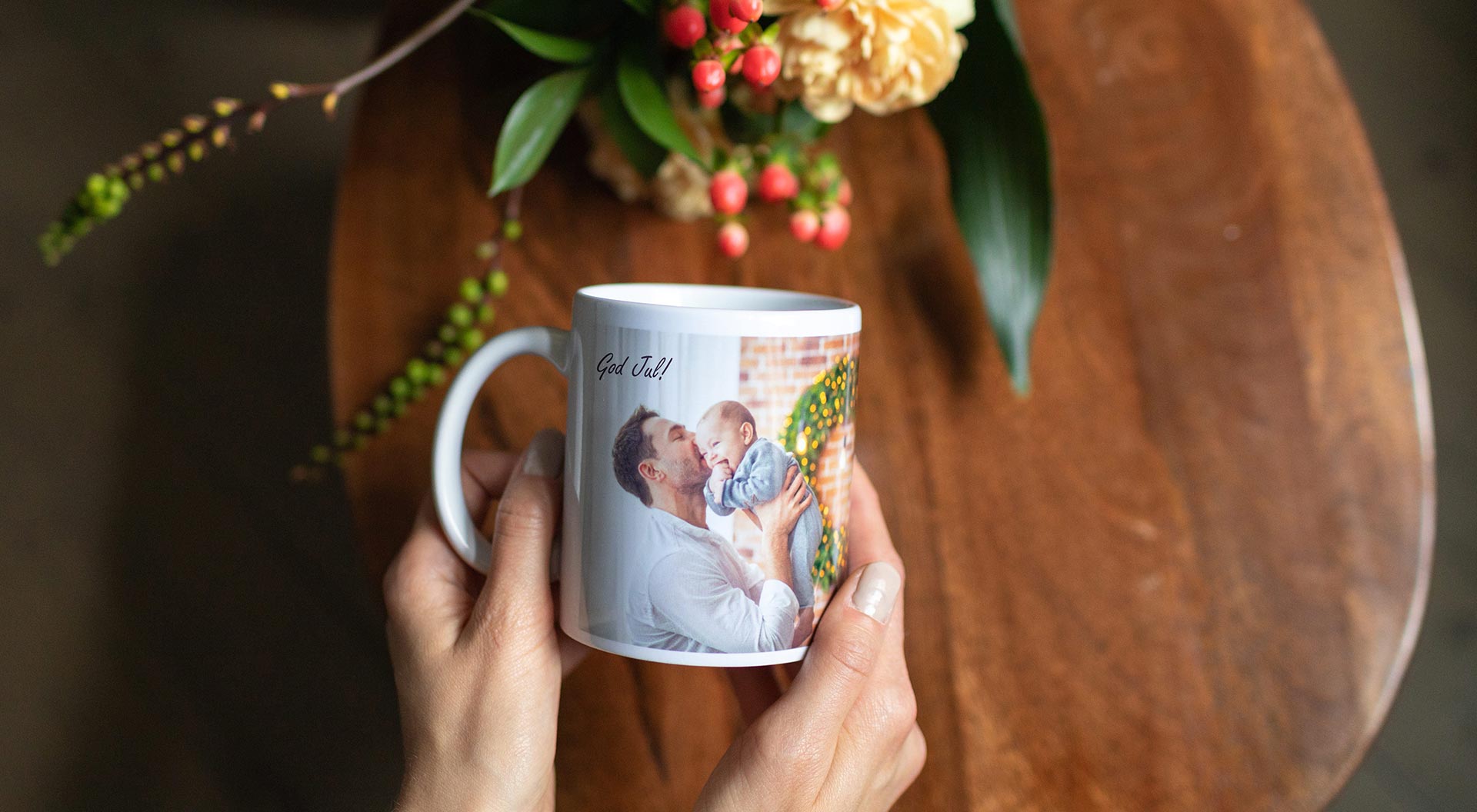 Mugg med dina egna foton som julklapp