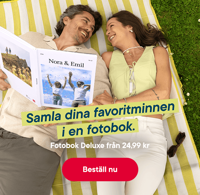 Samla dina favoritminnen i en fotobok